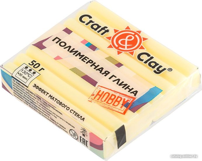 Craft&Clay полимерная глина CCH эффект матового стекла (50 г, 1404 ...