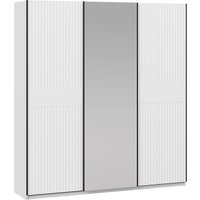 Шкаф-купе Трия Оскар Тиффани Т2 2100 282760 (черный/белый снег/белый софт)