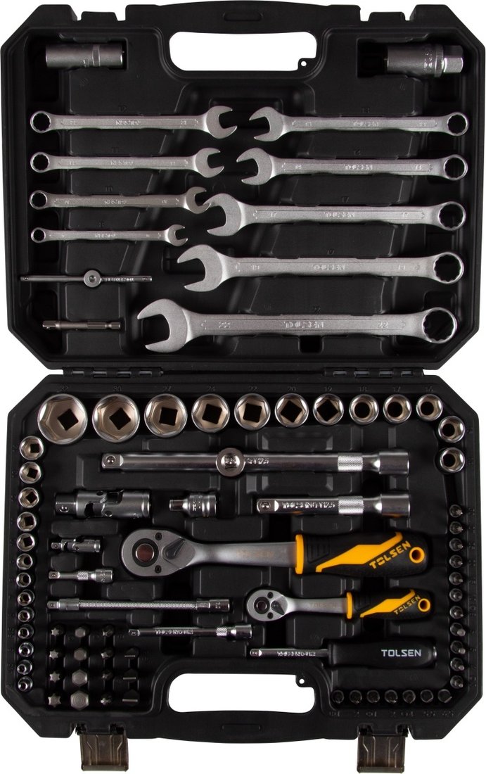 

Универсальный набор инструментов Tolsen TT15143 (82 предмета)
