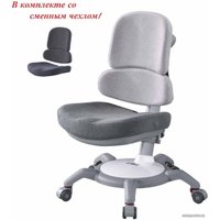 Детский ортопедический стул CooBee 142 с чехлом (серый)