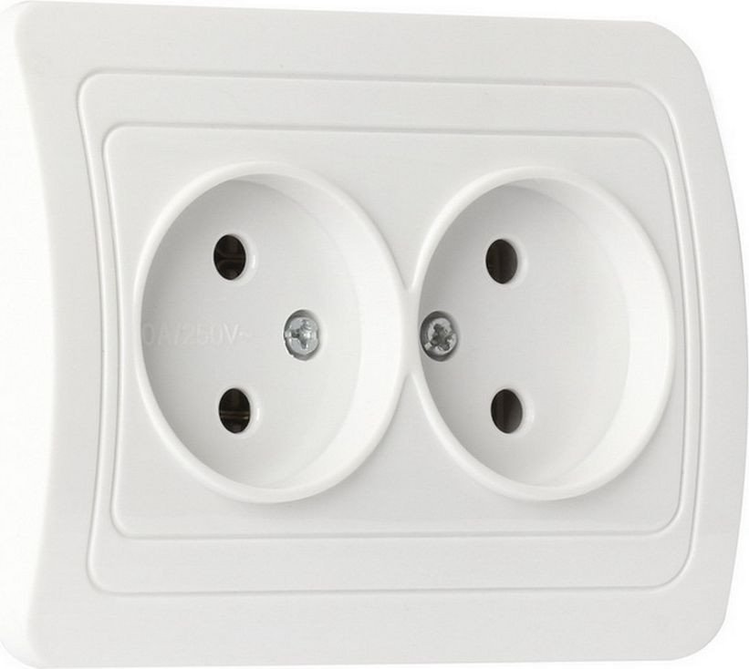 Розетка Smart Buy SBE-02w-10-S2-N-c (белый)