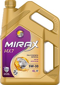 

Моторное масло Mirax MX7 5W-30 SL/CF A3/B4 4л