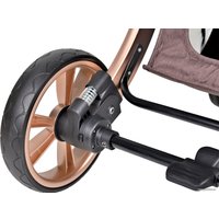 Универсальная коляска Aimile Original New (2 в 1, шоколадный, золотистая рама)