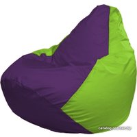Кресло-мешок Flagman Груша Макси Г2.1-31 (салатовый/фиолетовый)