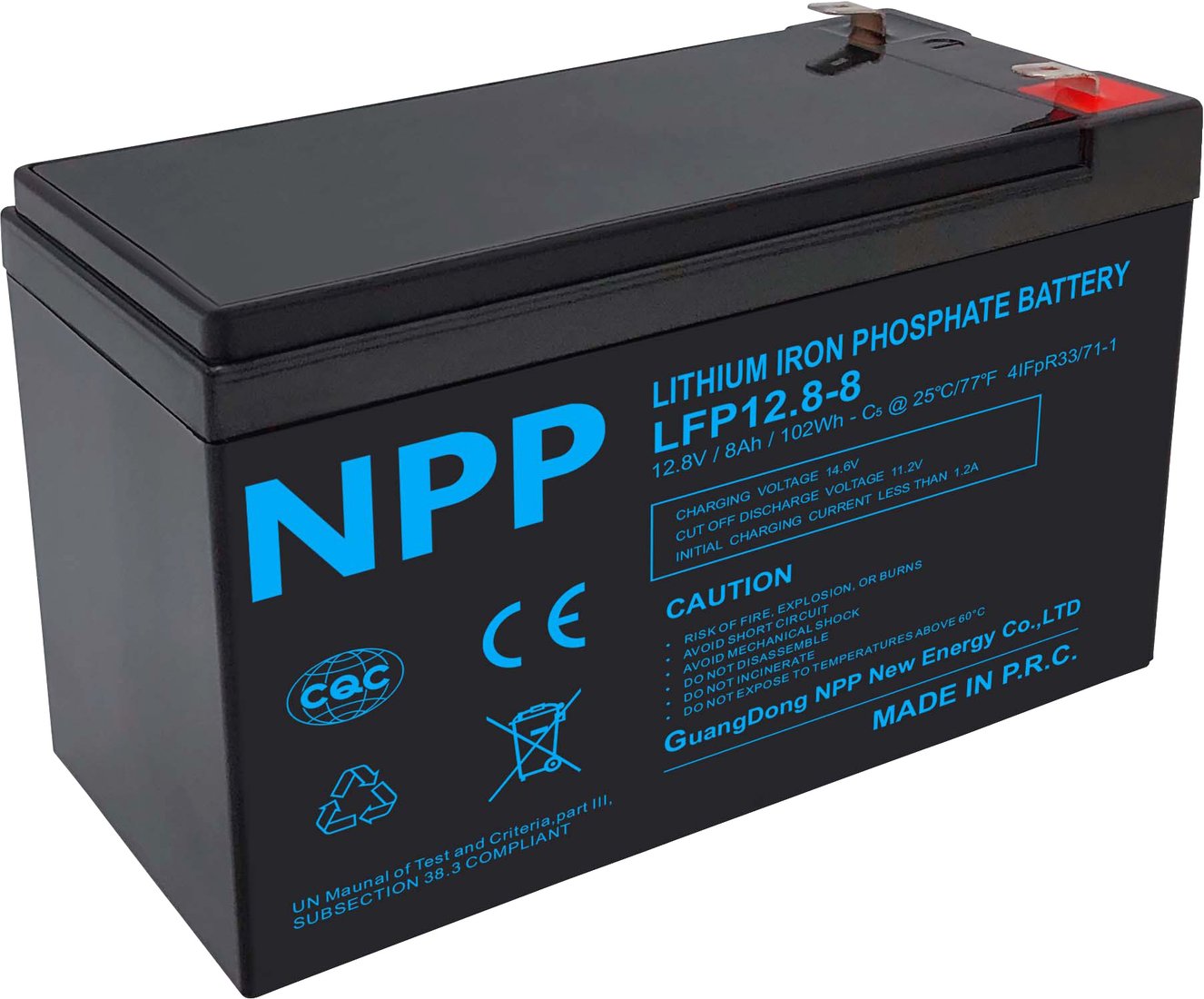 

Аккумулятор для ИБП NPP LFP12.8-18Ah 12.8V 18Ah