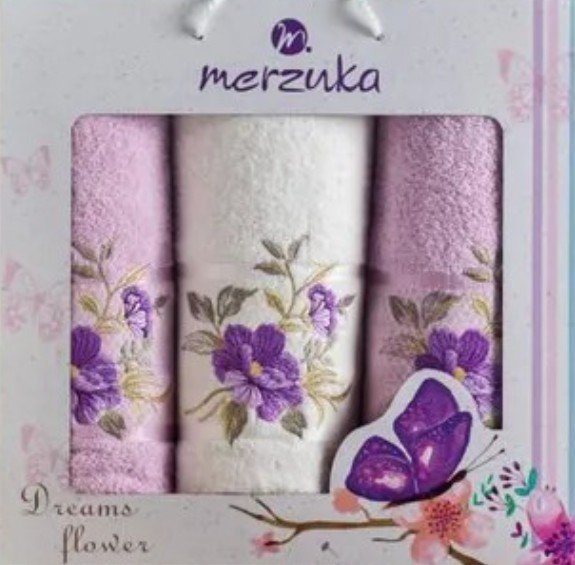 

Набор полотенец Merzuka Dreams Flower 10677 (3 шт, в коробке, сиреневый)