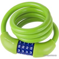 Тросовый велосипедный замок M-Wave DS 12.10 S (зеленый)