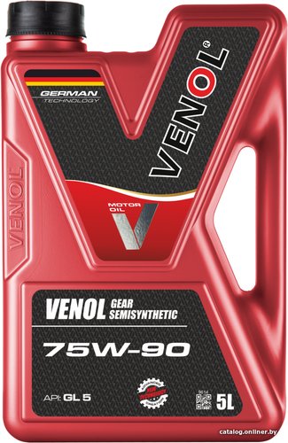 Трансмиссионное масло Venol Gear Semisynthetic GL-5 75W-90 5л