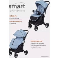 Коляска прогулочная «книга» Rant Mowbaby Smart MB101 2023 (blue)