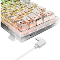 Клавиатура Redragon Fizz (прозрачный/белый)