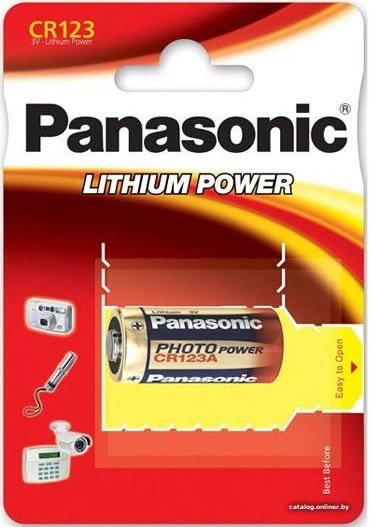 Батарейка Panasonic CR123 [CR-123AL/1BP]