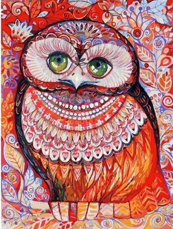 Картина по номерам Белоснежка Медовая сова 074-AS