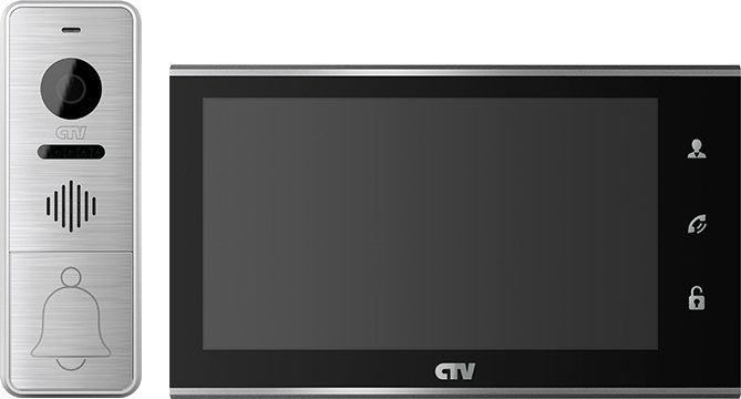 

Комплект видеодомофона CTV DP4705AHD (черный)
