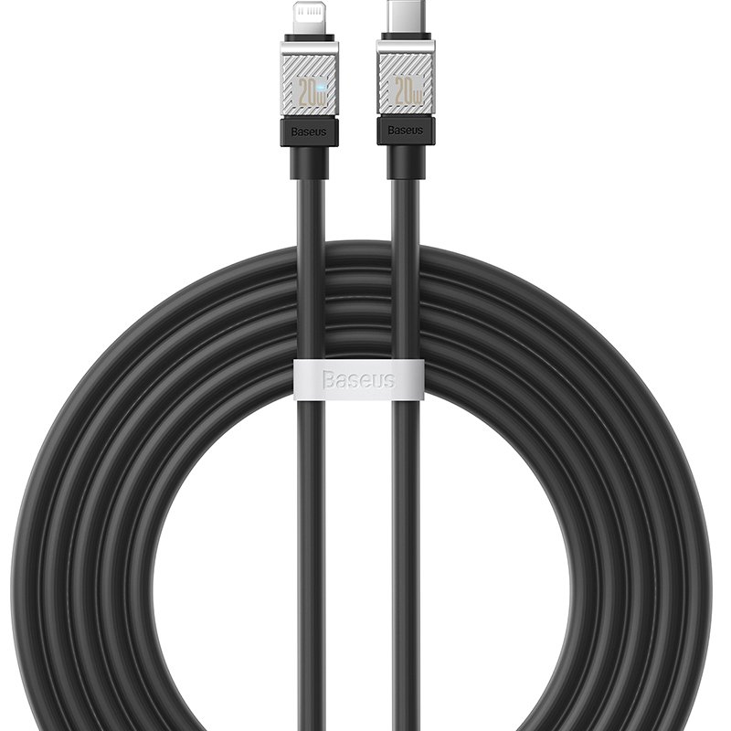 

Кабель Baseus CoolPlay Series USB Type-C - Lightning (2 м, черный)