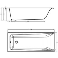 Ванна Cersanit Lorena 170x70