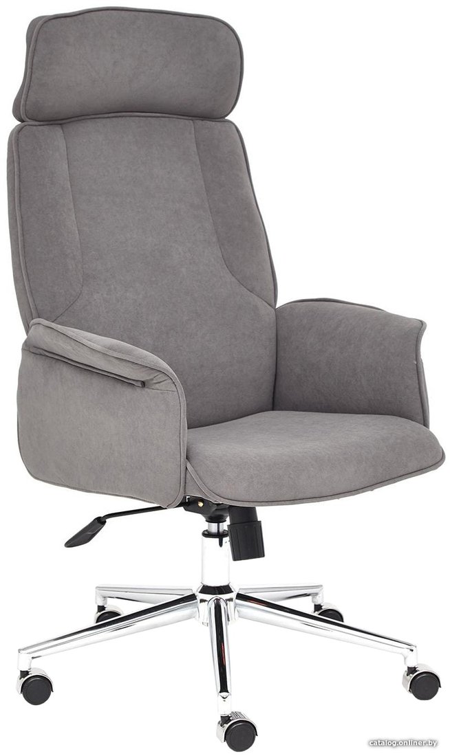 Офисное кресло TetChair Charm (флок, серый)