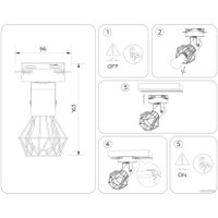 Трековый светильник Ambrella light GL5001 WH (белый)