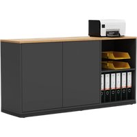 Тумба Crafto Мальта 04 150x40x75 (графит дуб)