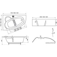 Ванна Ravak Asymmetric 150x100L C441000000