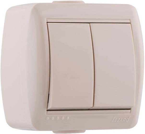 

Выключатель Lezard Nata 710-0300-101 (кремовый)