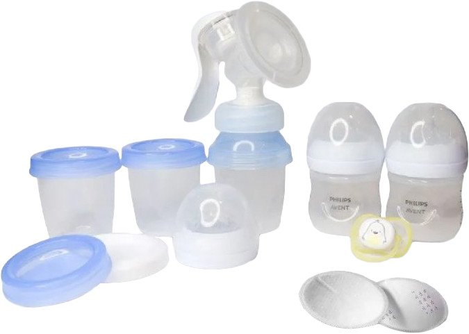 

Ручной молокоотсос Philips Avent Natural Motion с бутылочкой для кормления SCD213/03