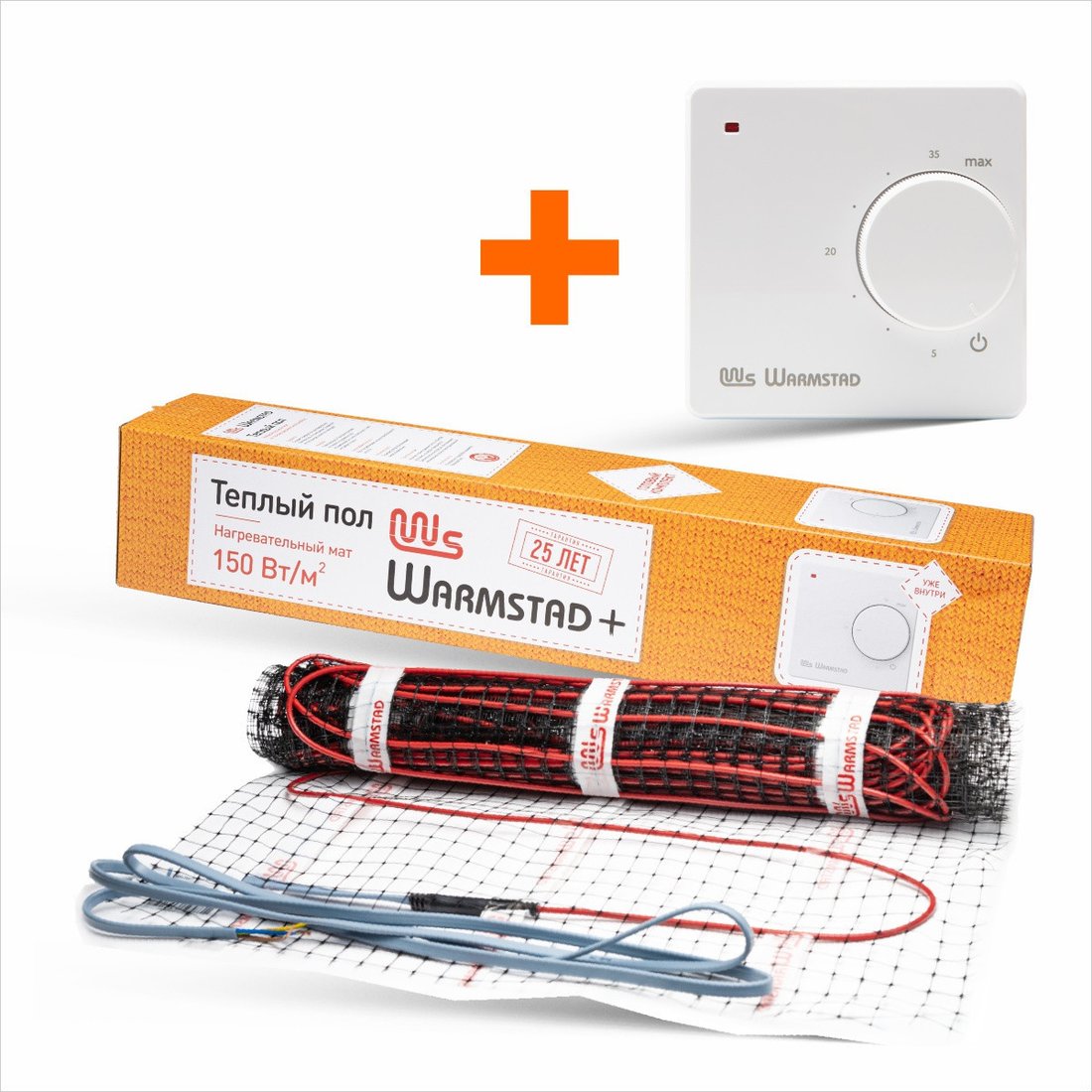 Нагревательный мат Warmstad WSM 100W-0.65m 100037084500
