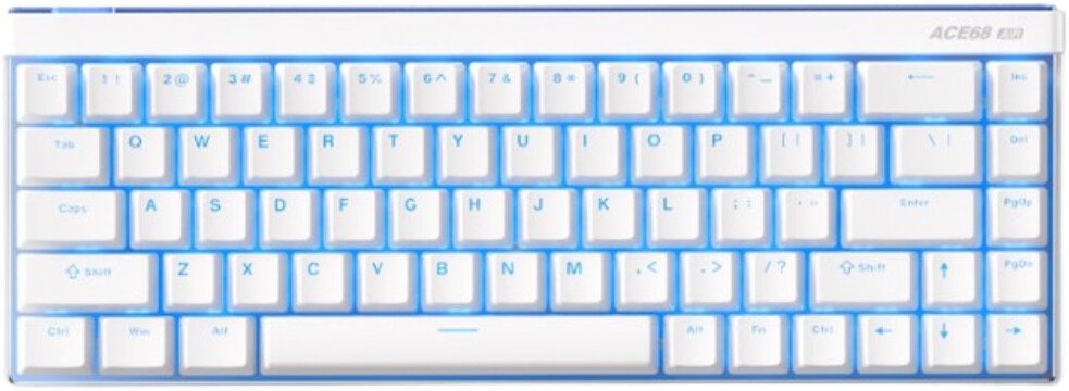 Клавиатура MCHOSE Ace 68 Air HE Snow White (Mount Tai Magnetic GT)
