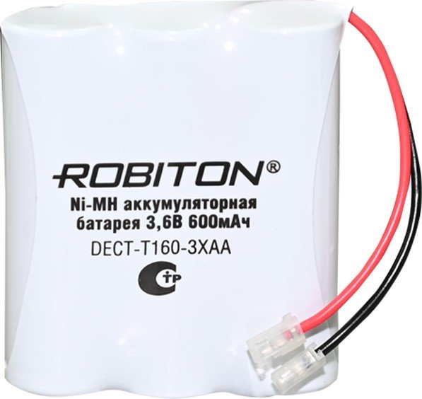 

Аккумулятор Robiton DECT-T160-3XAA 600 mAh 1 шт.