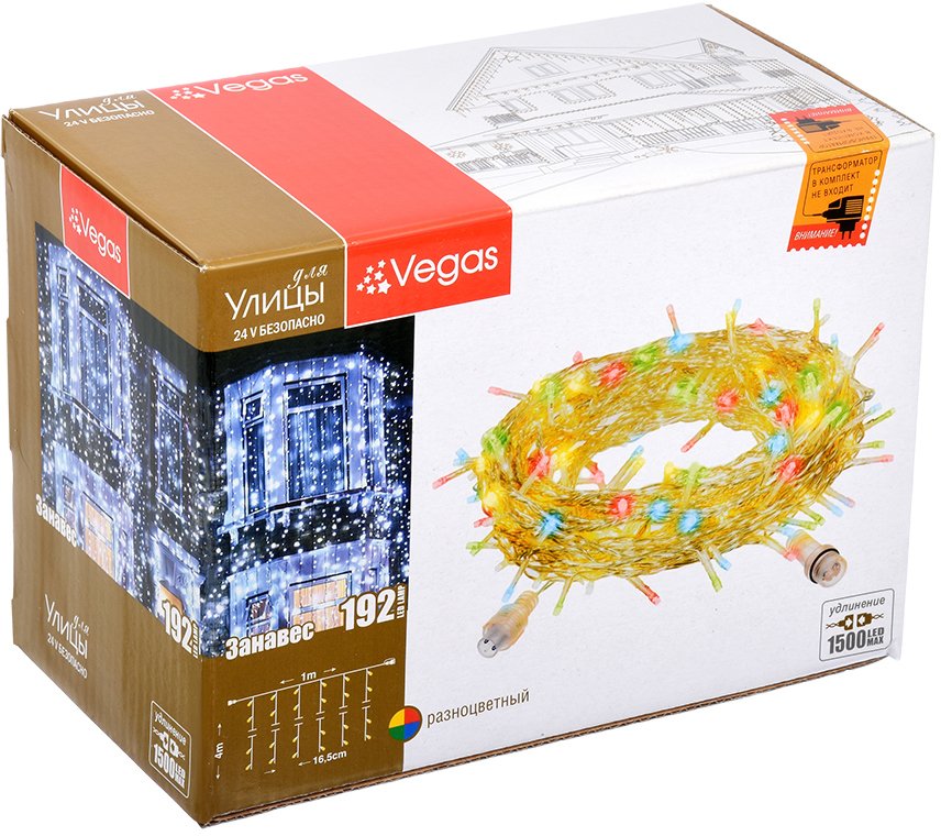 

Световой дождь Vegas Занавес 55095 ( многоцветный)