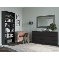 Комод Mio Tesoro Варма 6Д (шпон ясень, черный) в Витебске