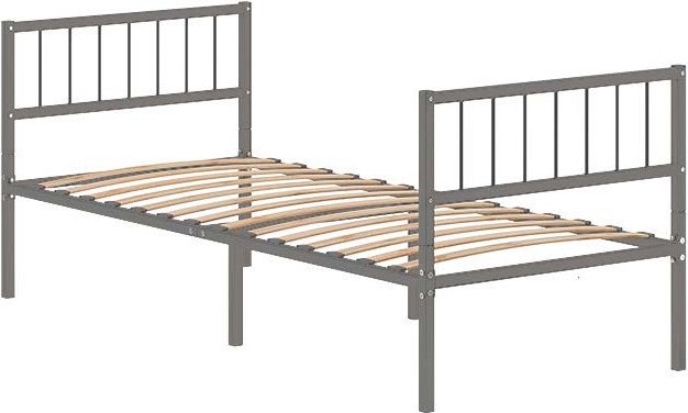 Кровать Домаклево Металика В3+В3 80x190 (серый)