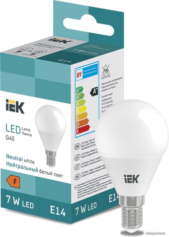 Светодиодная лампочка IEK LED Globe G45 600lm 4000K E14