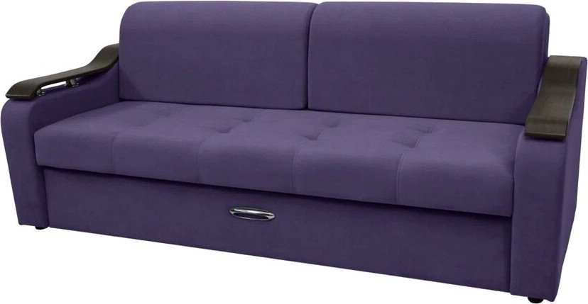 

Диван Сириус Лидер-4 НПБ 225x110 (Eva 31 велюр фиолетовый)