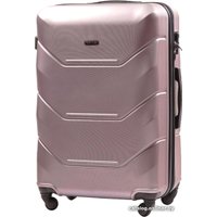Чемодан-спиннер Wings Peacock 147 75 см (розовое золото)