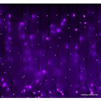 Световой дождь Luazon Занавес (2x6 м, фиолетовый) [1080294]