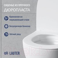 Унитаз подвесной Lauter Sulzdorf + Breez 21GN7072BM (белый с микролифтом)