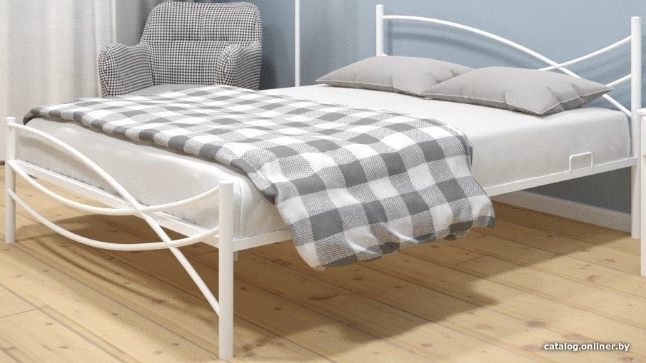 Кровать ИП Князев Калифорния 90x200 (белый)