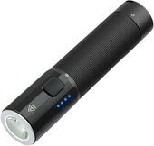 Outdoor Strong Light Small Straight Flashlight (черный)