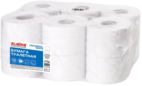 

Туалетная бумага Laima Universal White 111335 (1 слой, 12 рулонов)