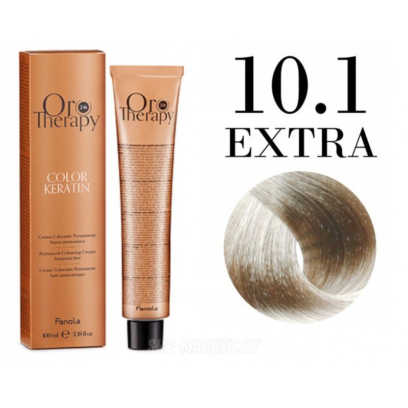 

Крем-краска Fanola ORO Therapy Color Keratin 10.1 EXTRA блондин платиновый 100 мл