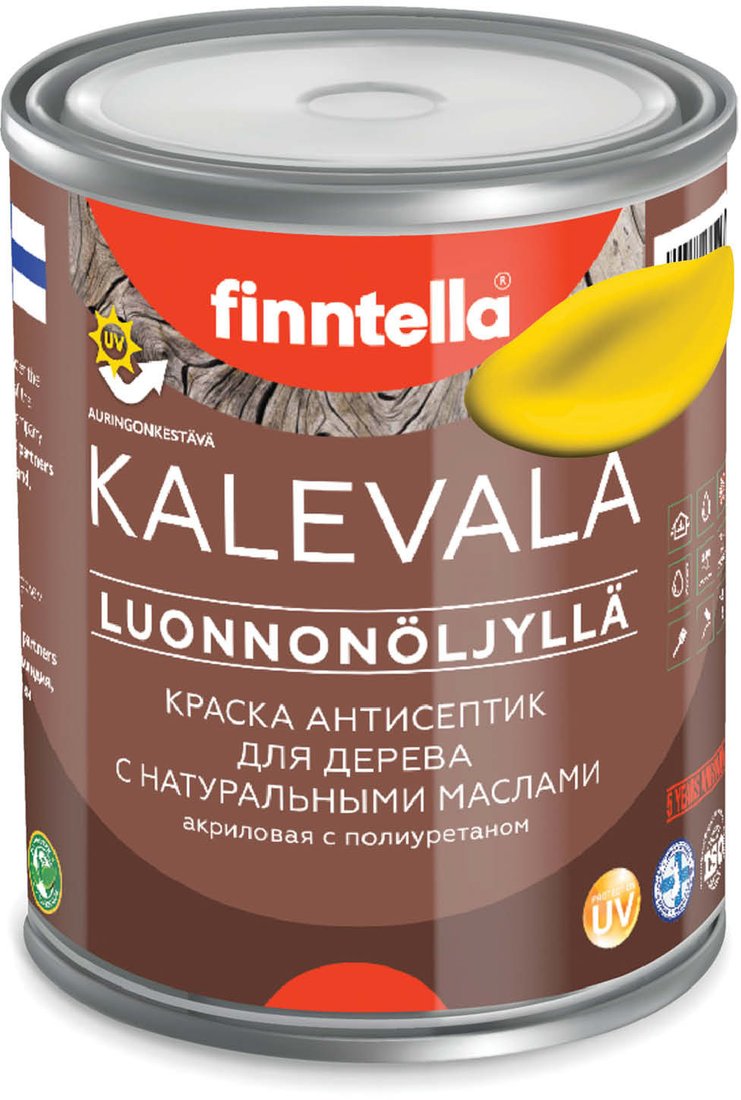 

Краска Finntella Kalevala Keltainen F-13-1-1-FL129 0.9 л (желтый)