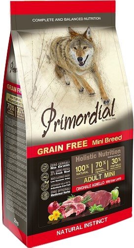 

Сухой корм для собак Primordial GF Dog Mini Adult Boar & Lamb (кабан и ягненок) 6 кг