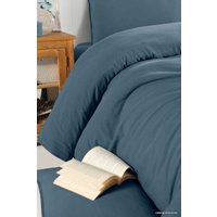 1.5-спальный комплект постельного белья Arya Natural Stone Washed 8680943227256 (синий)