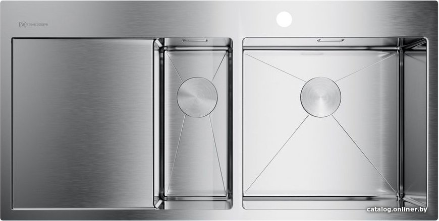 Кухонная мойка Omoikiri Akisame 100-2-IN-R 4973547 (нержавеющая сталь)