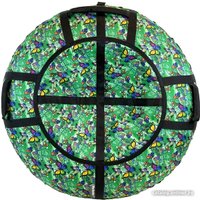 Тюбинг Hubster Люкс Pro 120 см (Бабочки, зеленый)