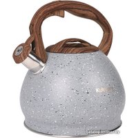 Чайник со свистком Kukmara Черный мрамор kuk-07/3103455