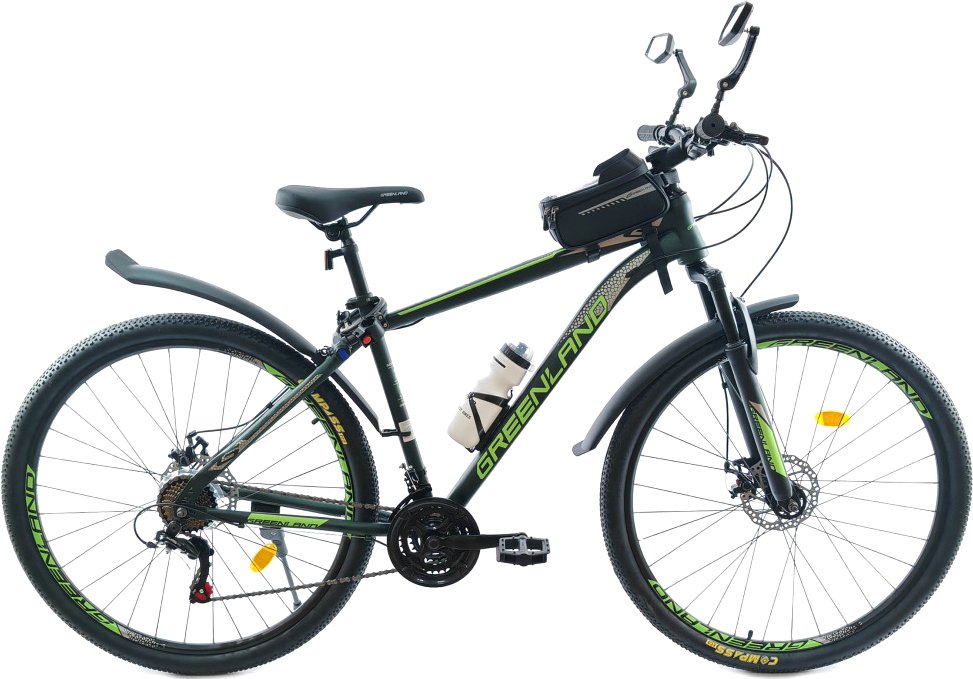 

Велосипед Greenland Scorpion 27.5 р.21 2025 (темно-зеленый/зеленый)