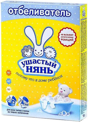 

Отбеливатель Ушастый нянь порошкообразный для детского белья (0.5 кг)