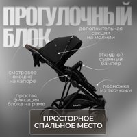 Универсальная коляска Bubago Savella 3в1 BG 199-1 (черный)