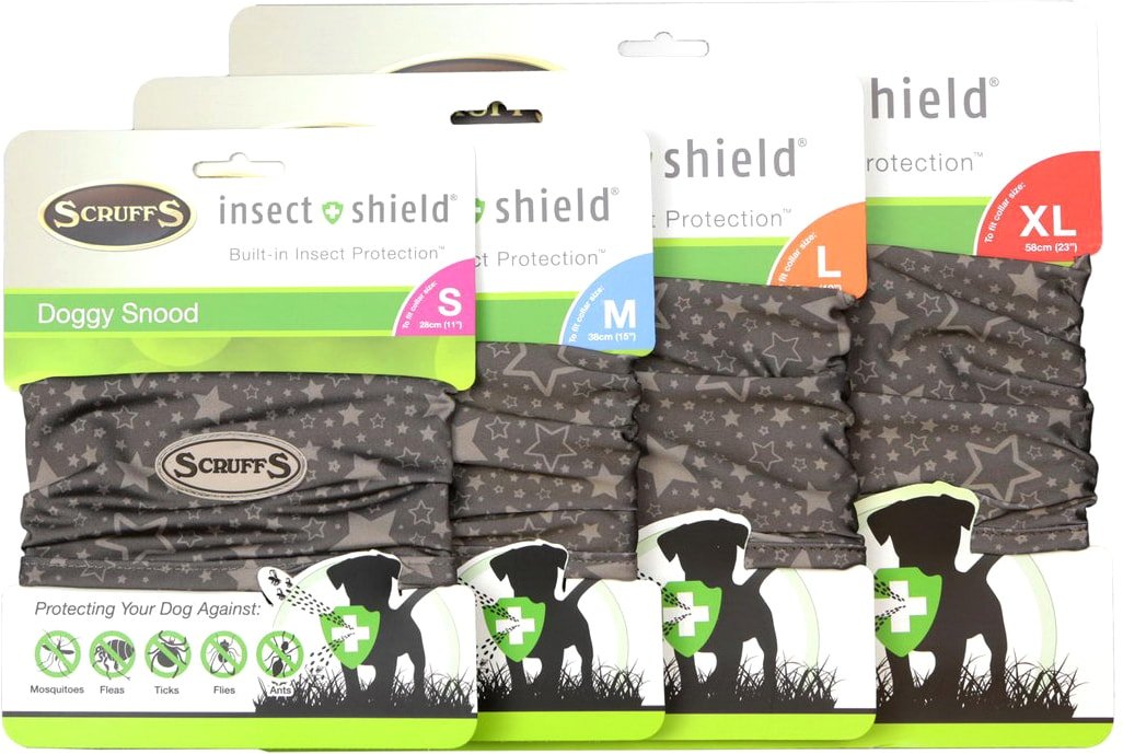 

Шлея Scruffs Insect Shield Dog Snood 937119 (серый)